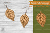 Autumn Leaves Laser Cut Earrings Design Bundle