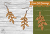 Autumn Leaves Laser Cut Earrings SVG Design Bundle