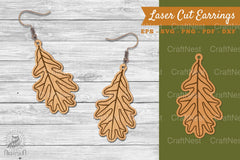 Autumn Leaves Laser Cut Earrings SVG Bundle - CraftNest - Digital Crafting and Art