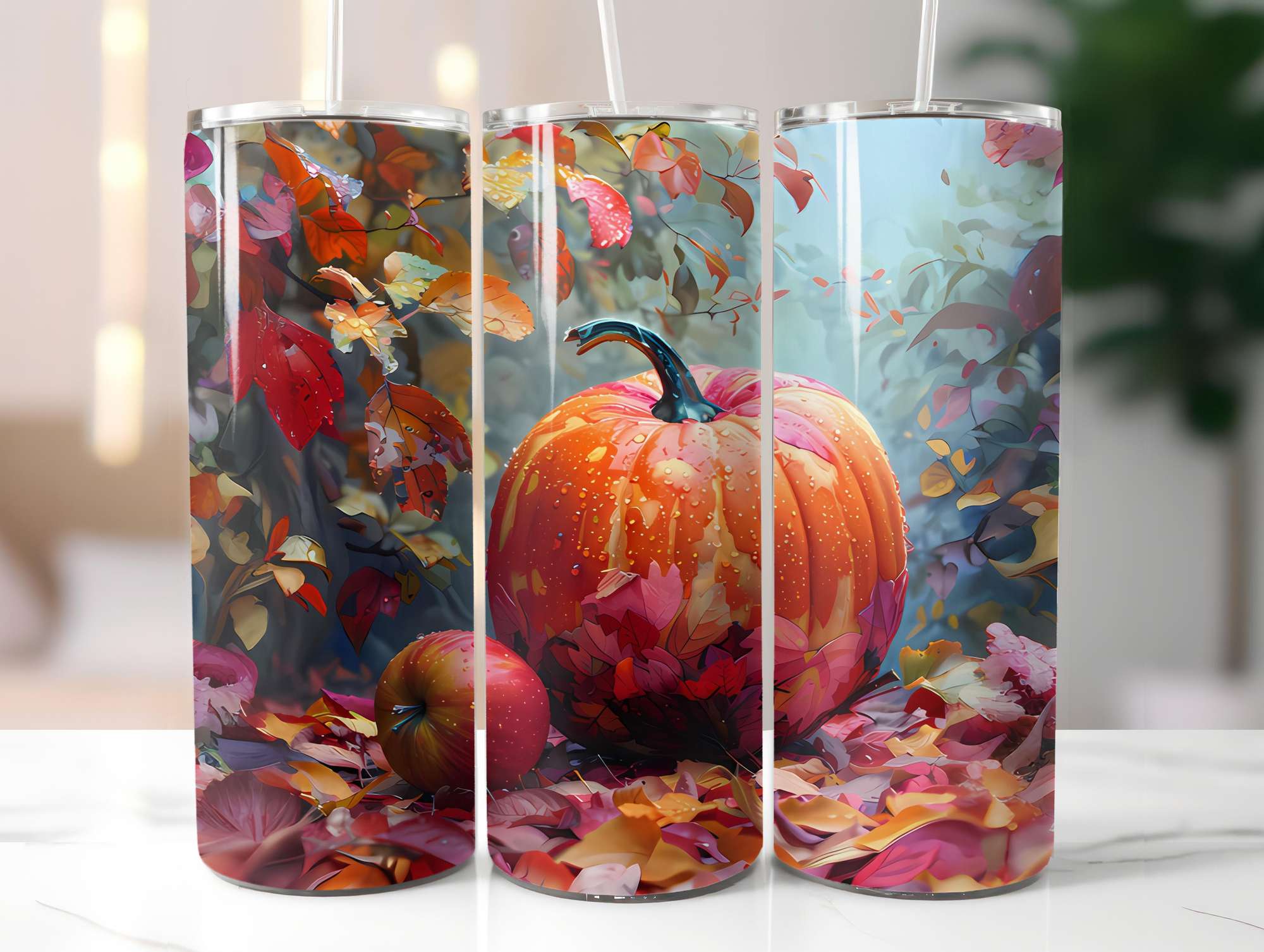Autumn Apple 2 Tumbler Wrap - CraftNest - Digital Crafting and Art