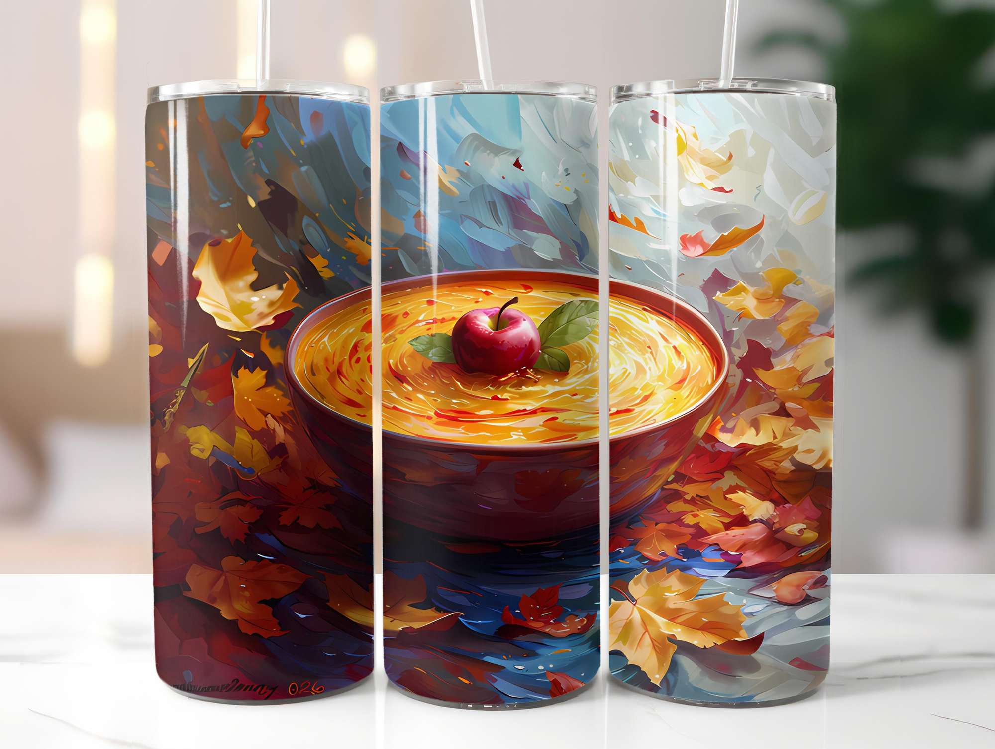 Autumn Apple 2 Tumbler Wrap - CraftNest - Digital Crafting and Art
