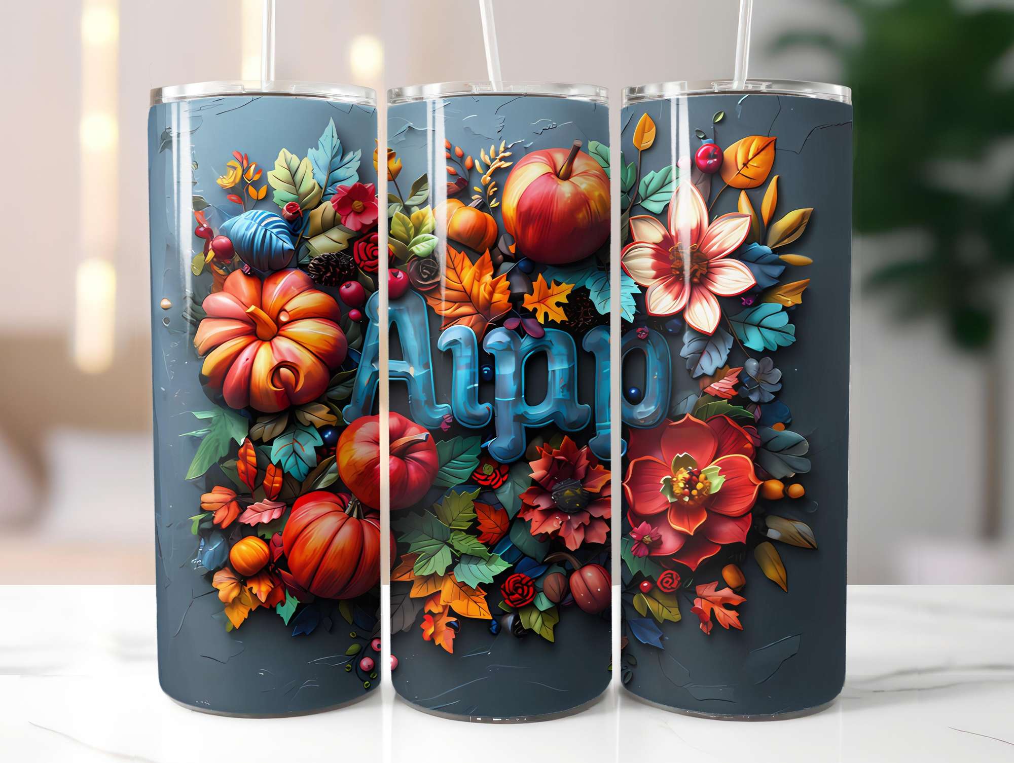 Autumn Apple 1 Tumbler Wrap - CraftNest - Digital Crafting and Art