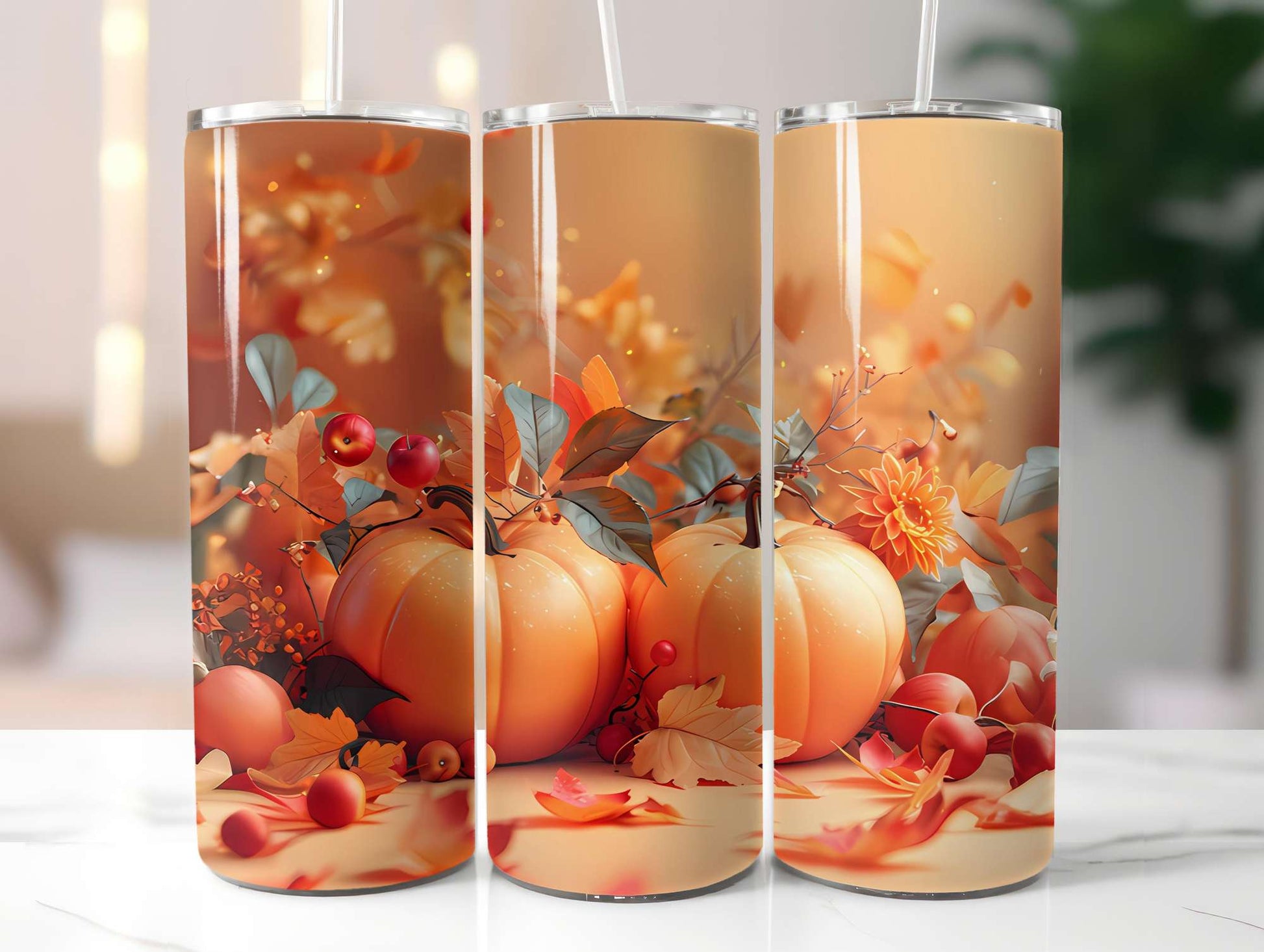 Autumn Apple 3 Tumbler Wrap - CraftNest - Digital Crafting and Art