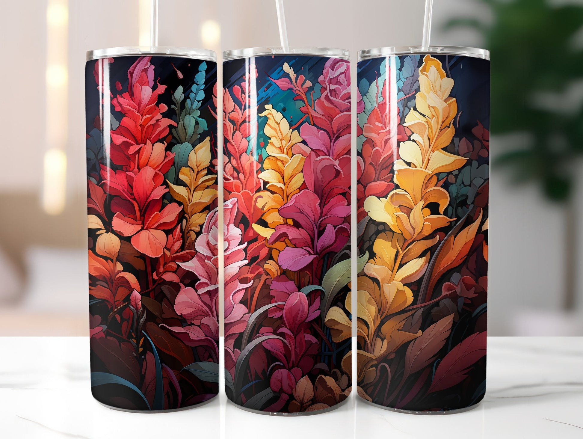 Autumnal Snapdragons Tumbler Wrap - CraftNest