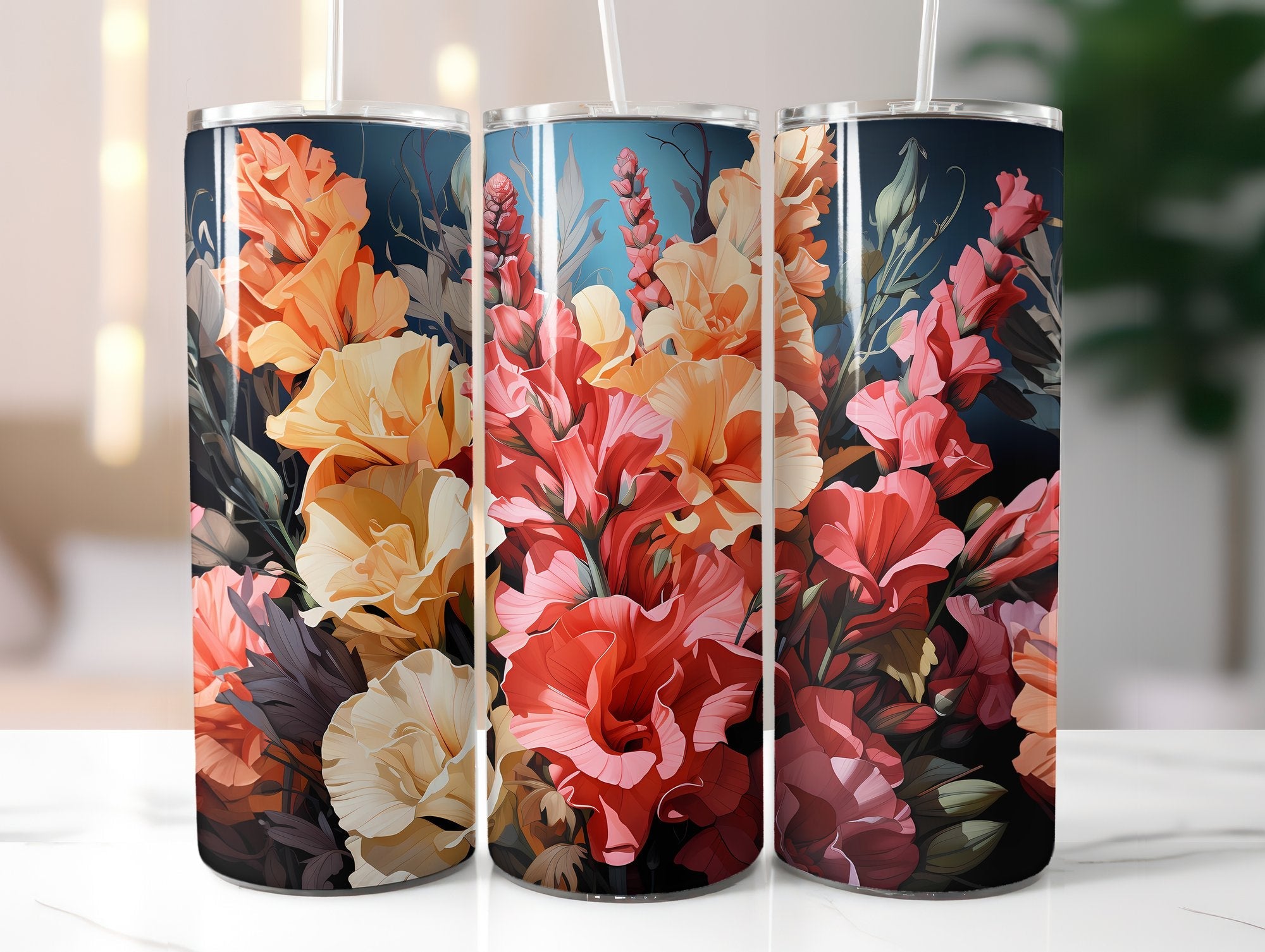 Autumnal Snapdragons Tumbler Wrap - CraftNest