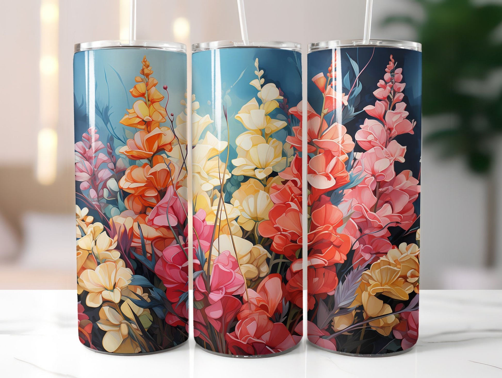 Autumnal Snapdragons Tumbler Wrap - CraftNest