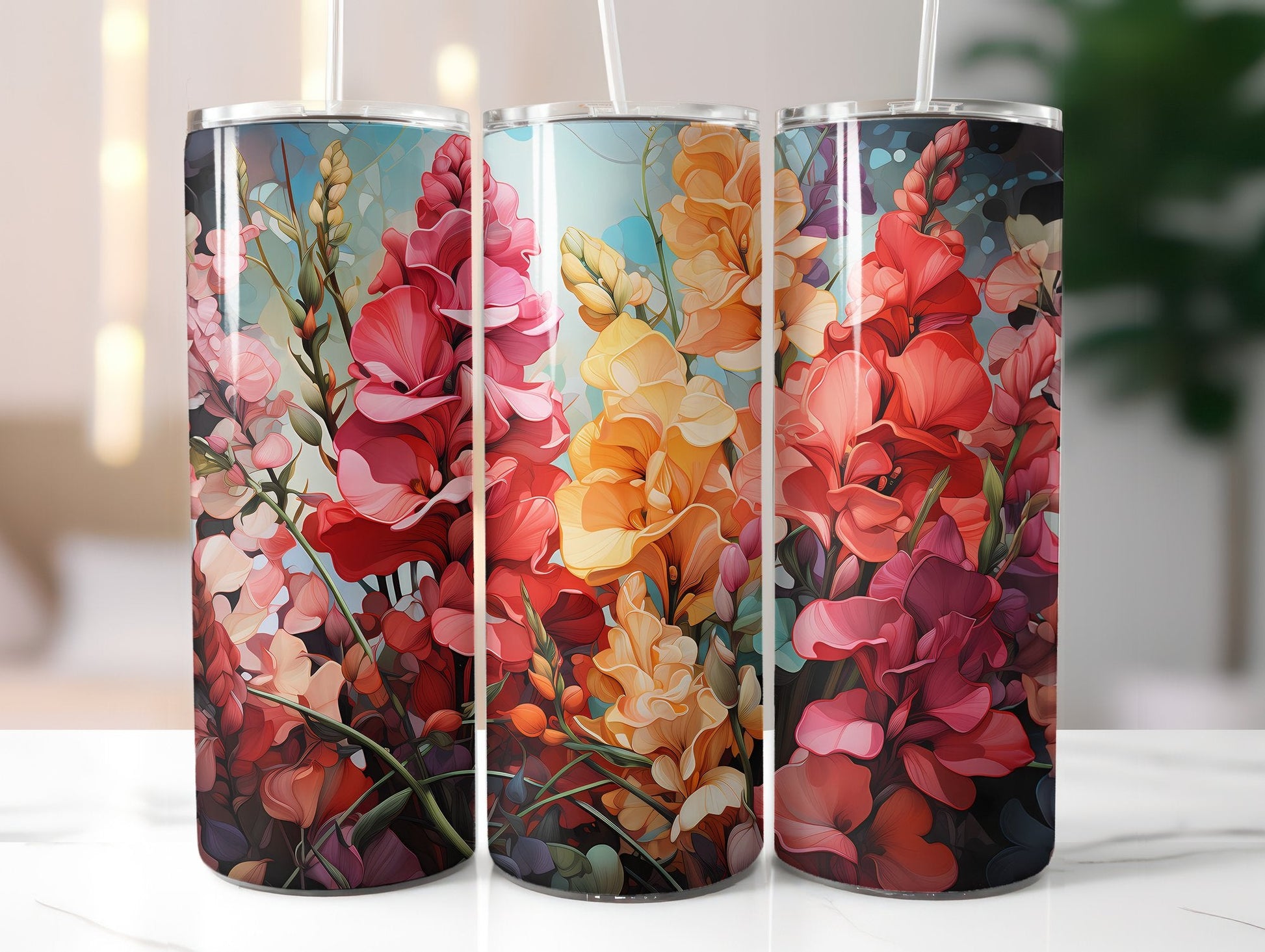 Autumnal Snapdragons Tumbler Wrap - CraftNest