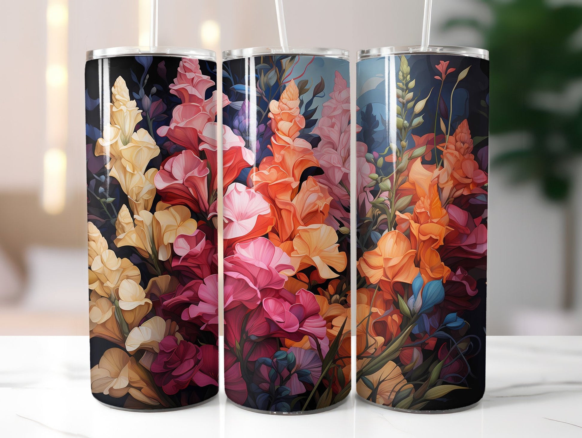Autumnal Snapdragons Tumbler Wrap - CraftNest