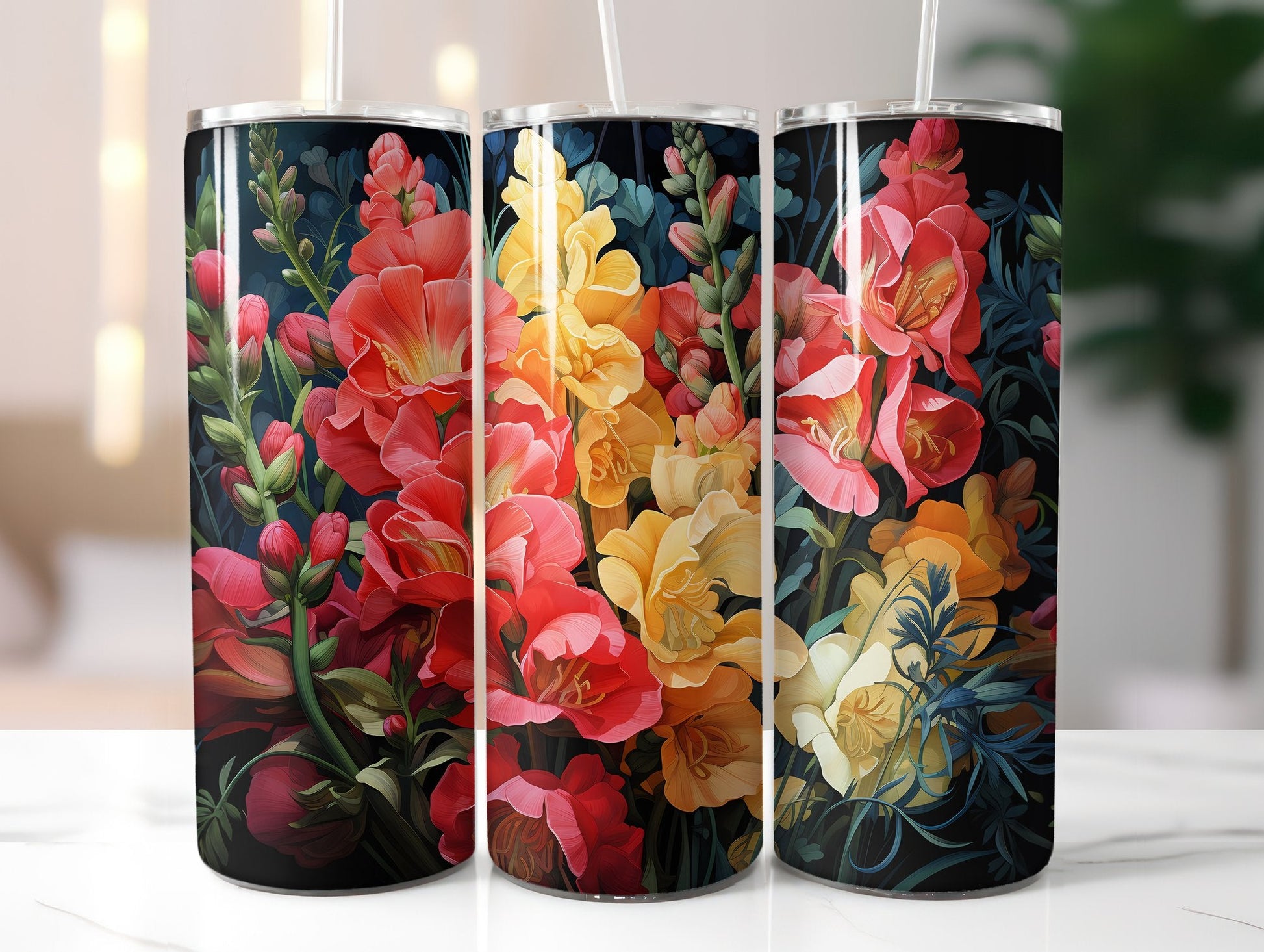 Autumnal Snapdragons Tumbler Wrap - CraftNest