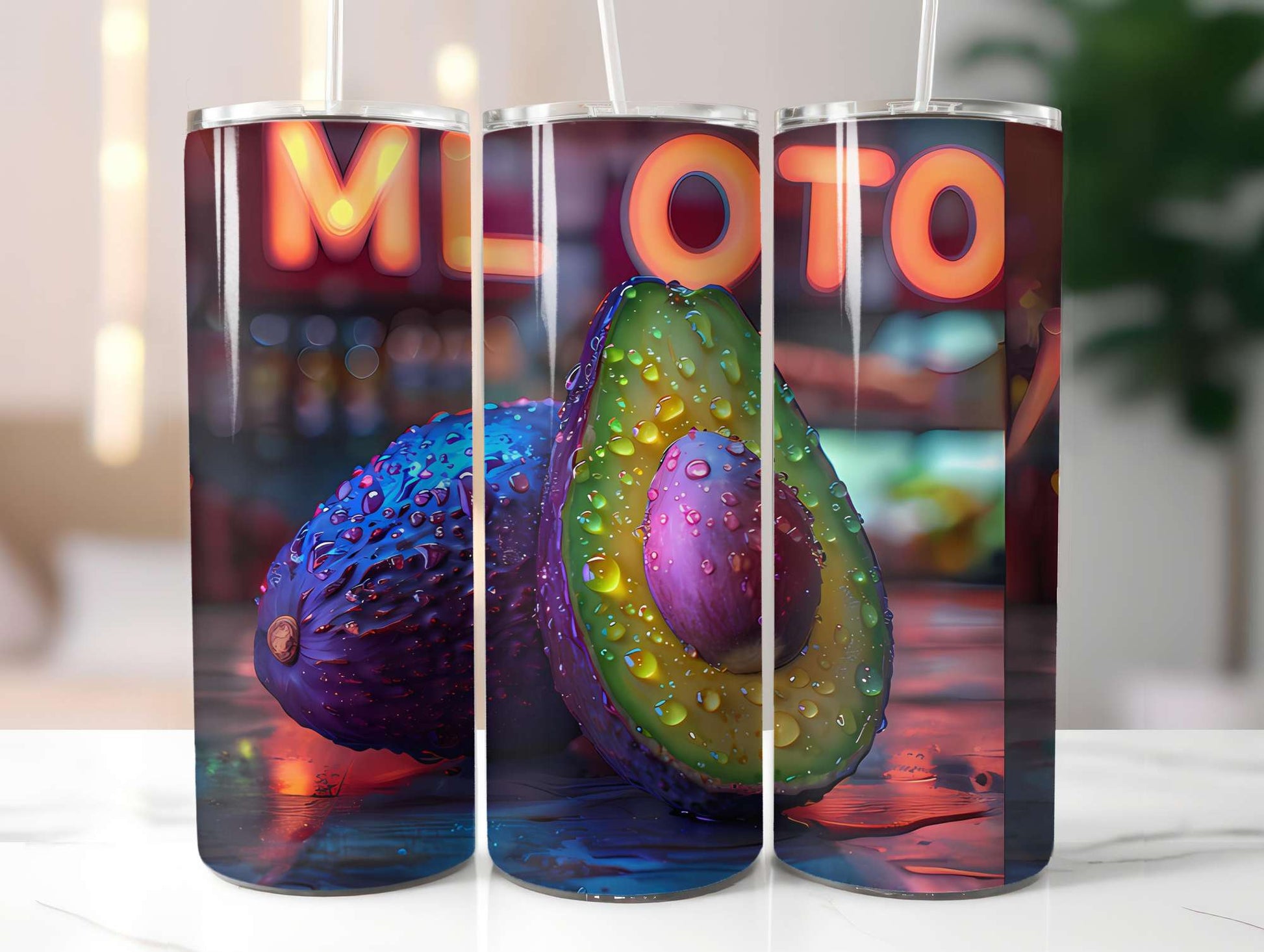 Avocado 4 Tumbler Wrap - CraftNest - Digital Crafting and Art