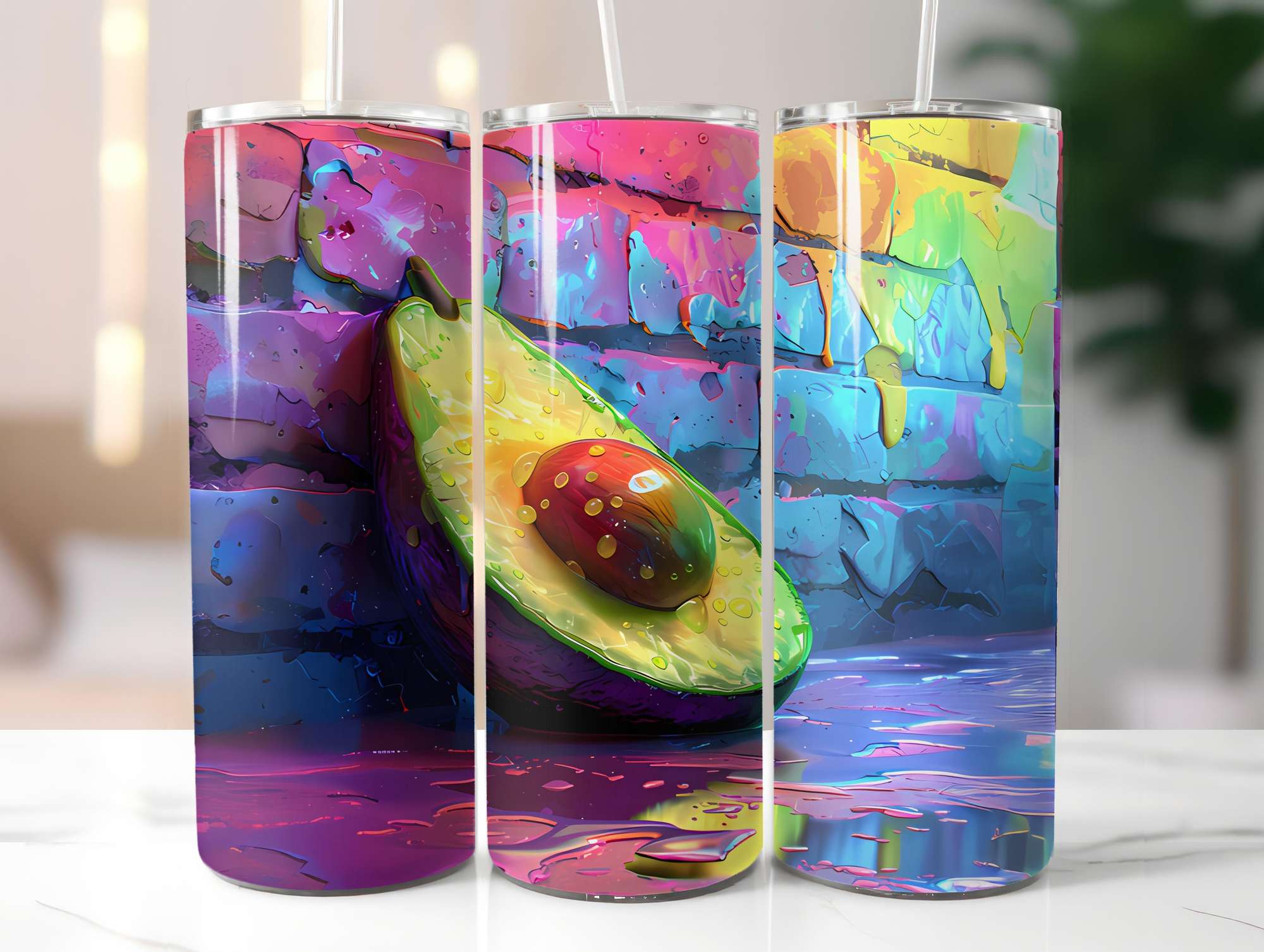 Avocado 3 Tumbler Wrap - CraftNest - Digital Crafting and Art