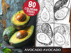 Avocado Coloring Books - CraftNest - Digital Crafting and Art