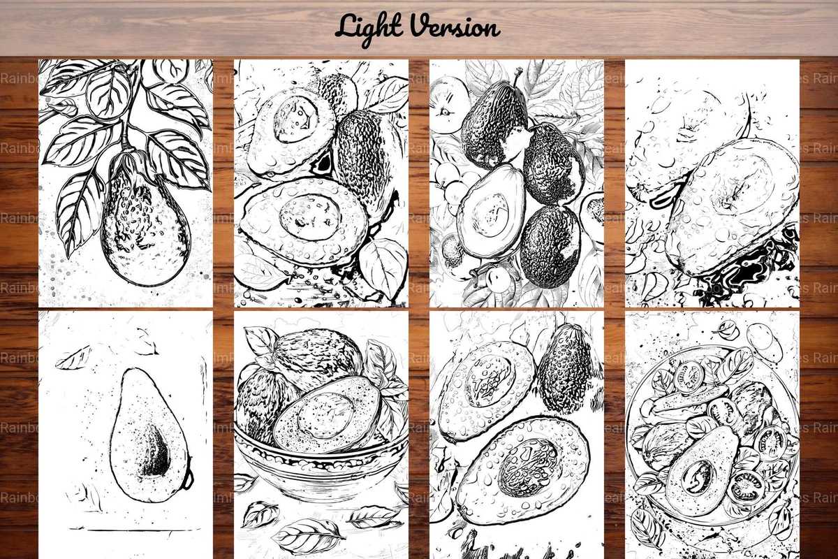 Avocado Coloring Books - CraftNest - Digital Crafting and Art