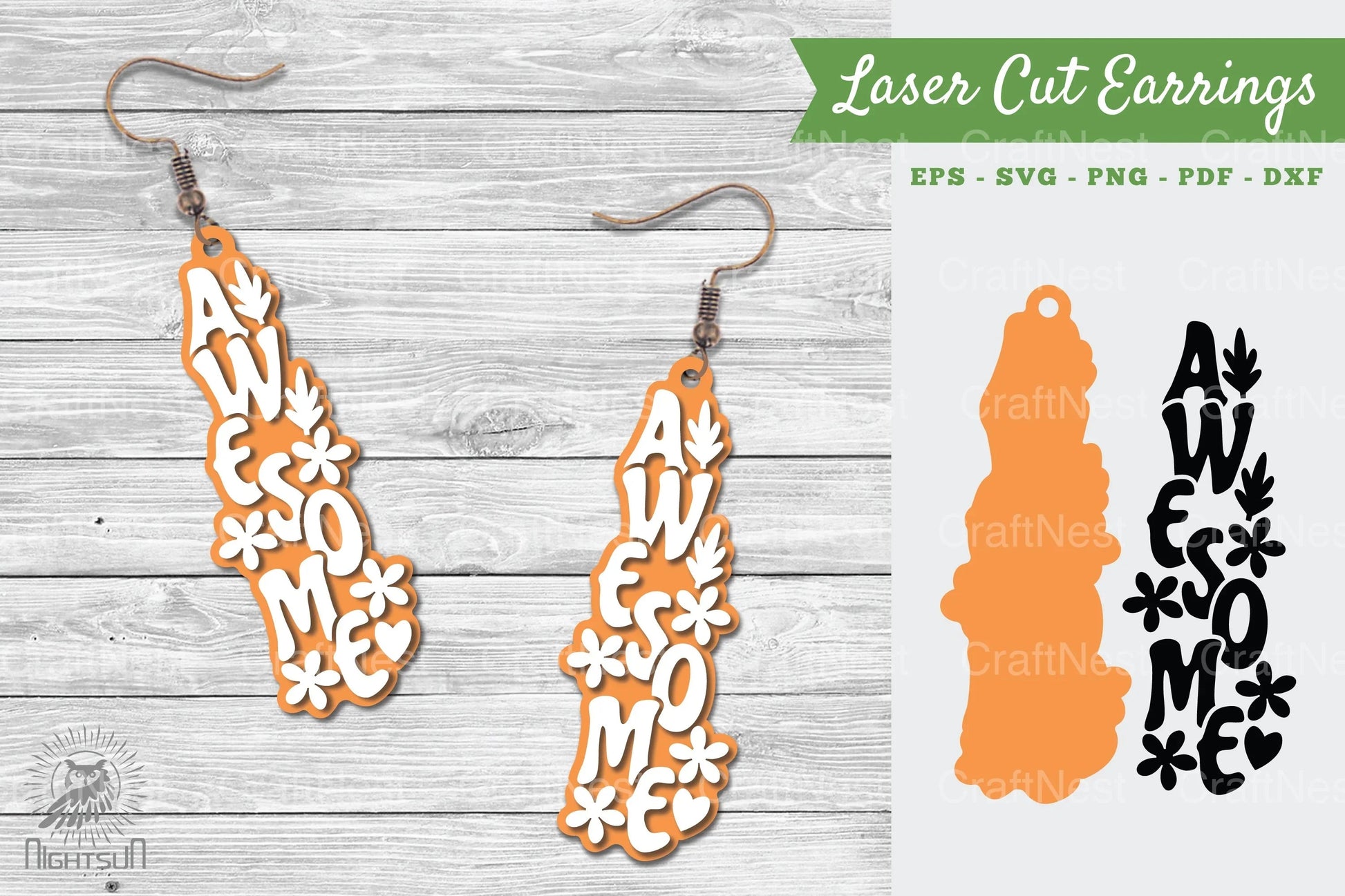 Awesome Laser Cut Earrings Clipart Bundle - CraftNest - Digital Crafting and Art