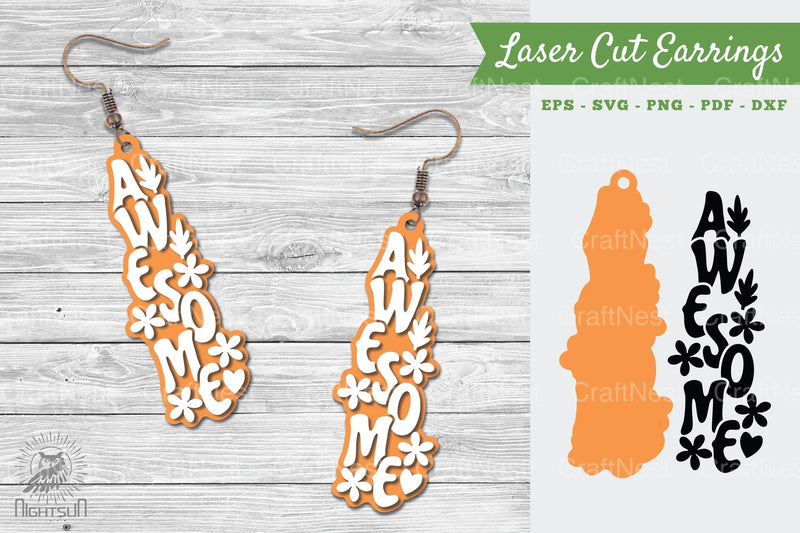 Awesome Laser Cut Earrings Clipart Bundle - CraftNest - Digital Crafting and Art