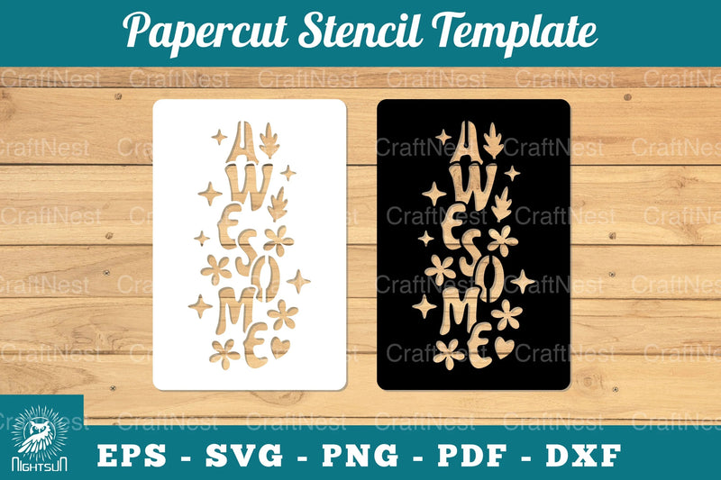 Awesome Papercut Stencil Clipart Bundle - CraftNest - Digital Crafting and Art