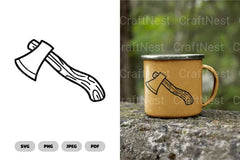Axe Camping SVG Bundle - CraftNest - Digital Crafting and Art