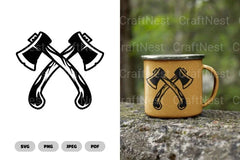 Axe Camping SVG Bundle - CraftNest - Digital Crafting and Art