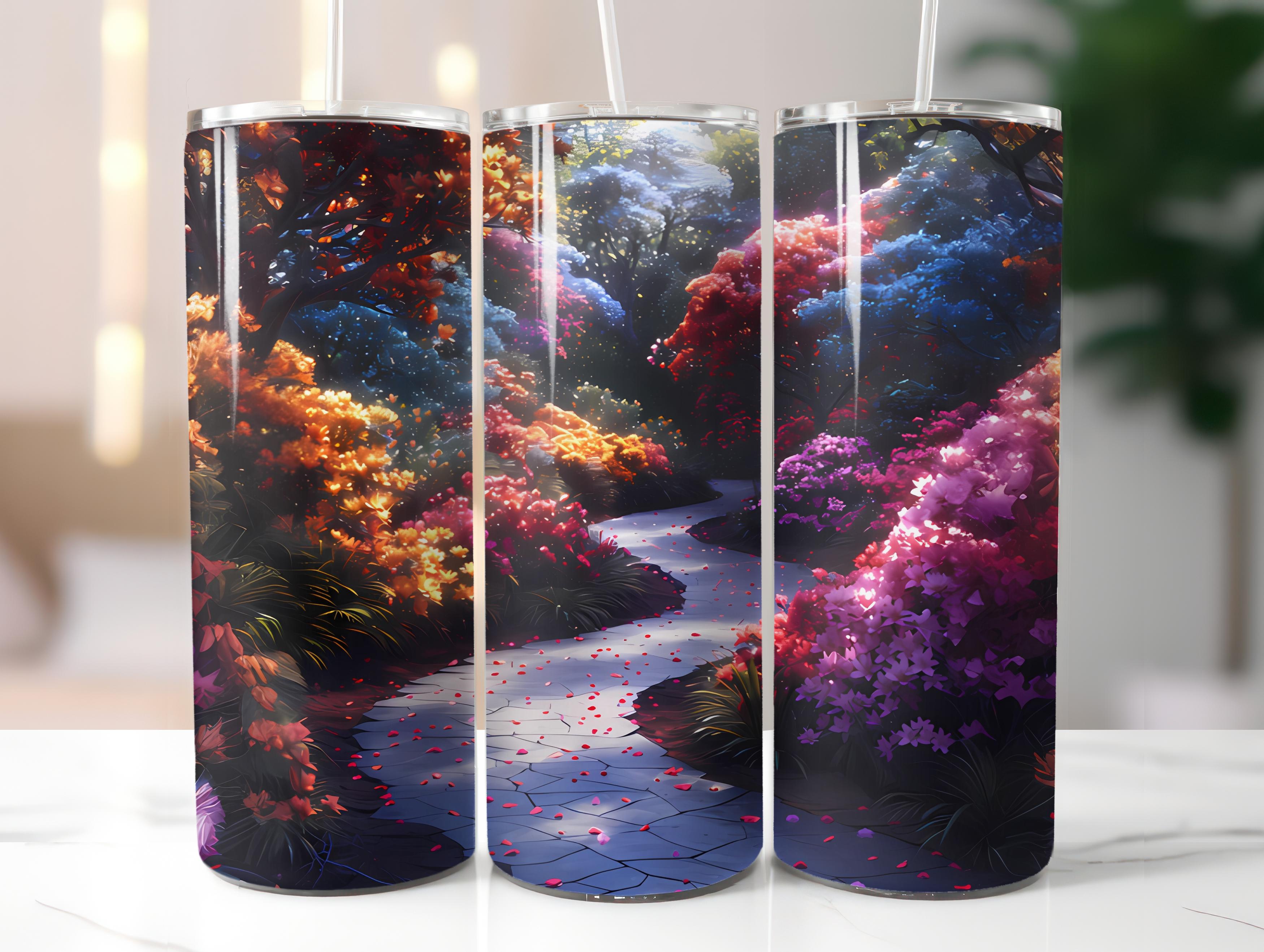 Azaleas Flowers Tumbler Wrap - CraftNest - Digital Crafting and Art