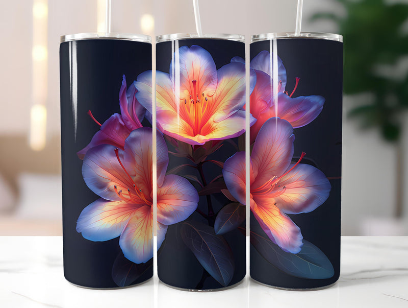 Azaleas Flowers Tumbler Wrap - CraftNest - Digital Crafting and Art