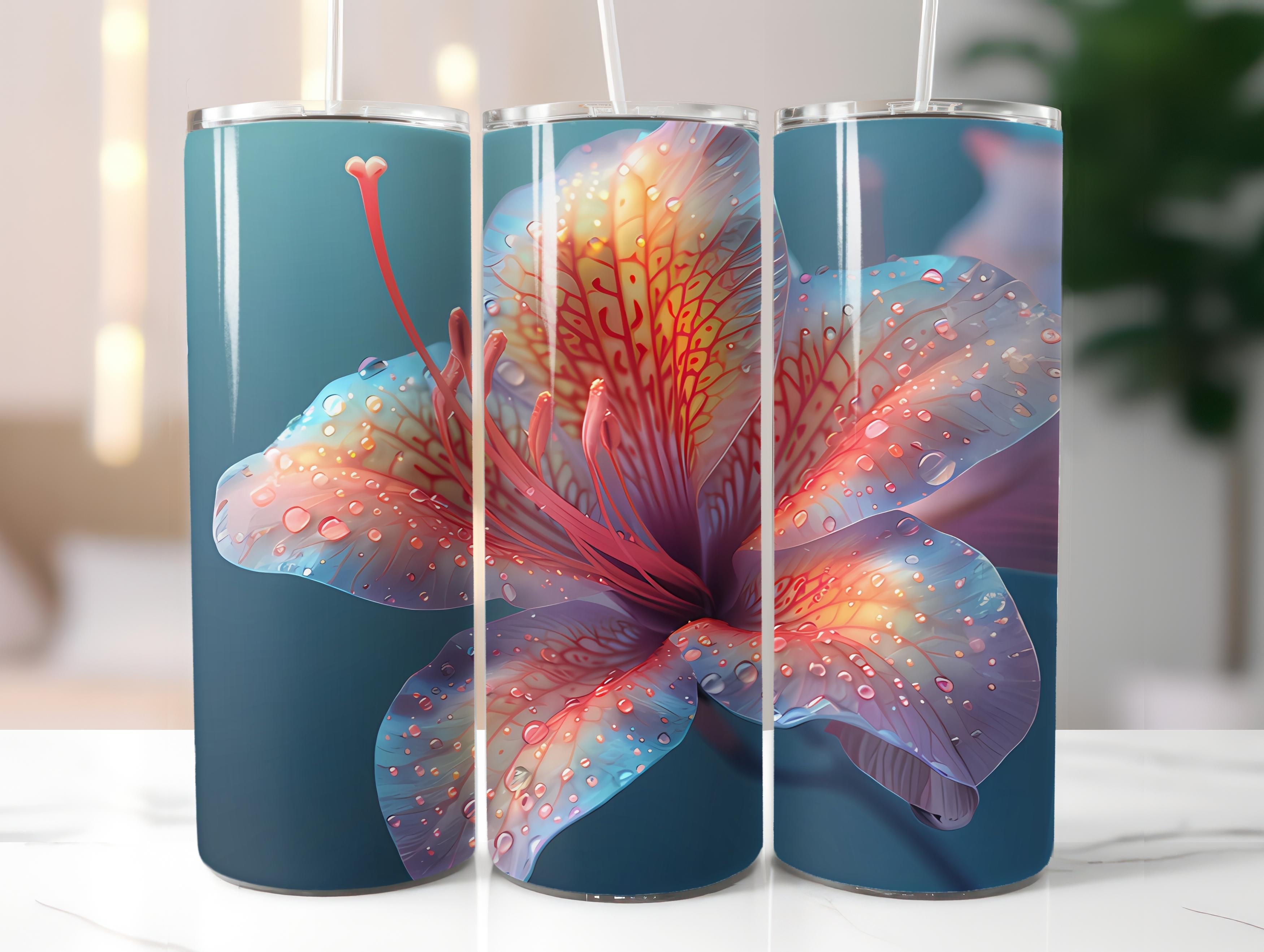 Azaleas Flowers Tumbler Wrap - CraftNest - Digital Crafting and Art