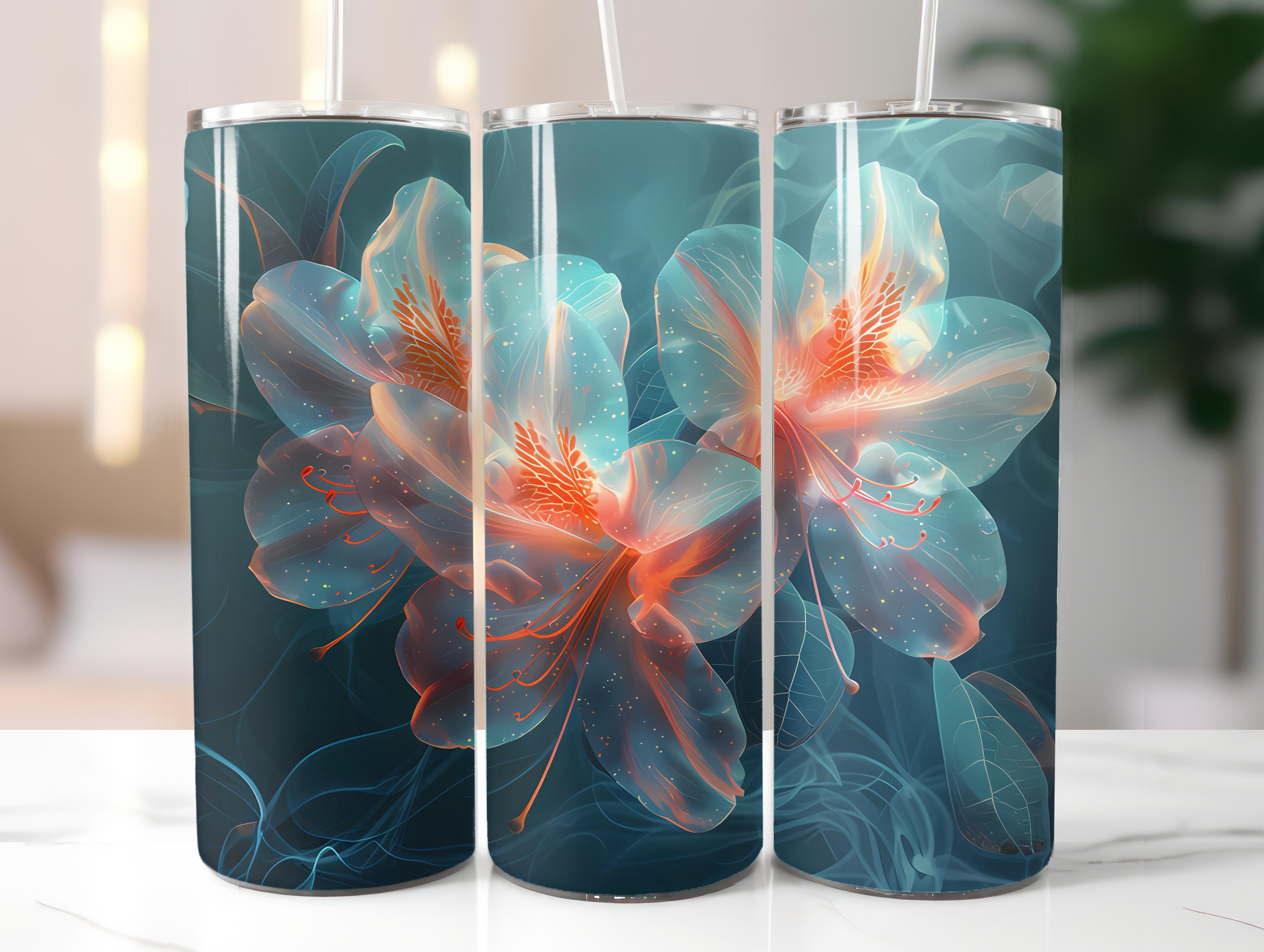 Azaleas Flowers Tumbler Wrap - CraftNest - Digital Crafting and Art
