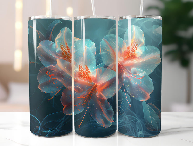 Azaleas Flowers Tumbler Wrap - CraftNest - Digital Crafting and Art