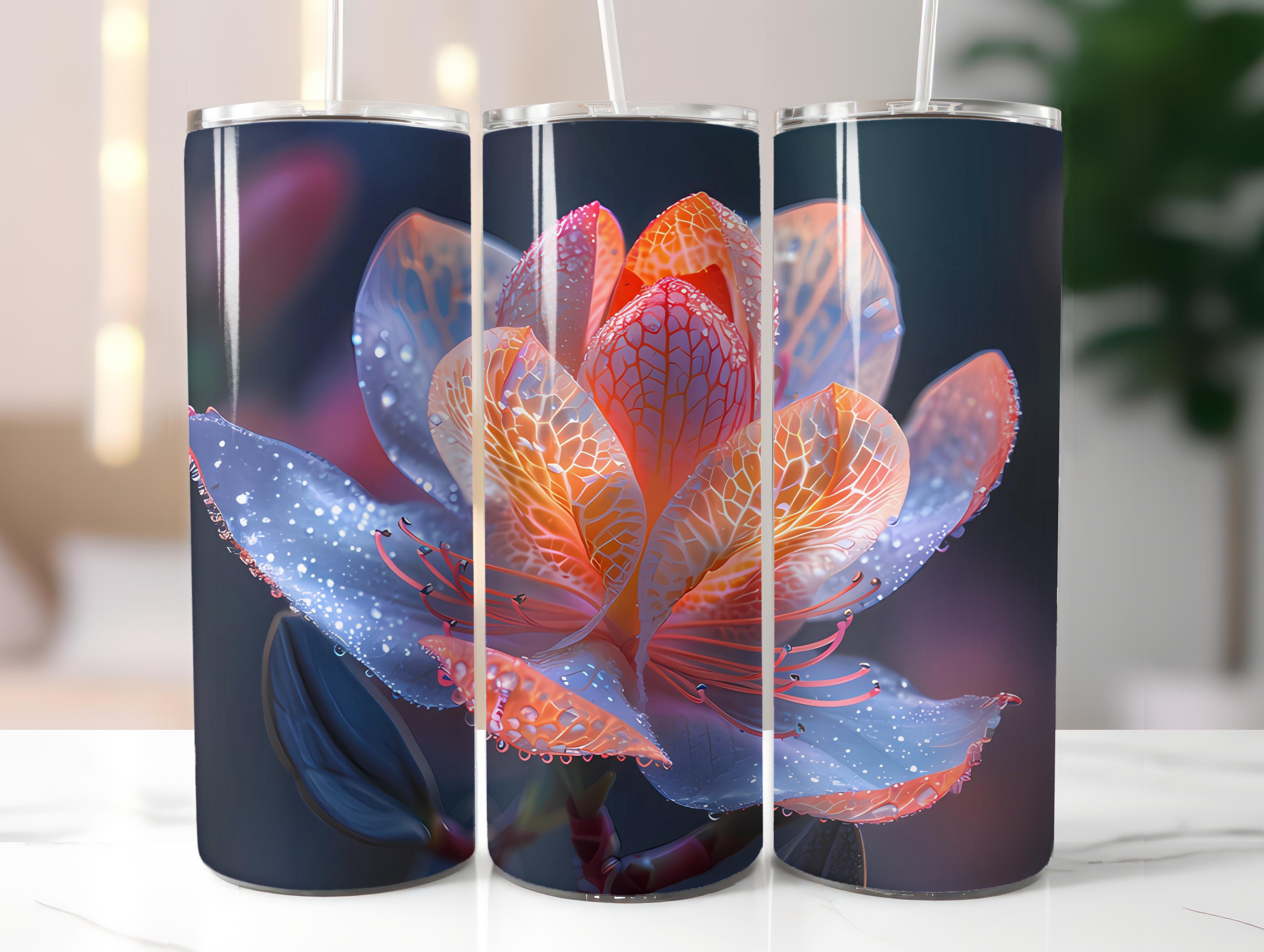 Azaleas Flowers Tumbler Wrap - CraftNest - Digital Crafting and Art