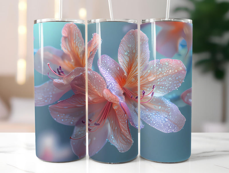 Azaleas Flowers Tumbler Wrap - CraftNest - Digital Crafting and Art