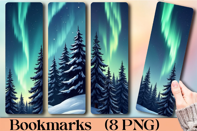 Aurora Borealis Bookmark Journal - CraftNest - Digital Crafting and Art