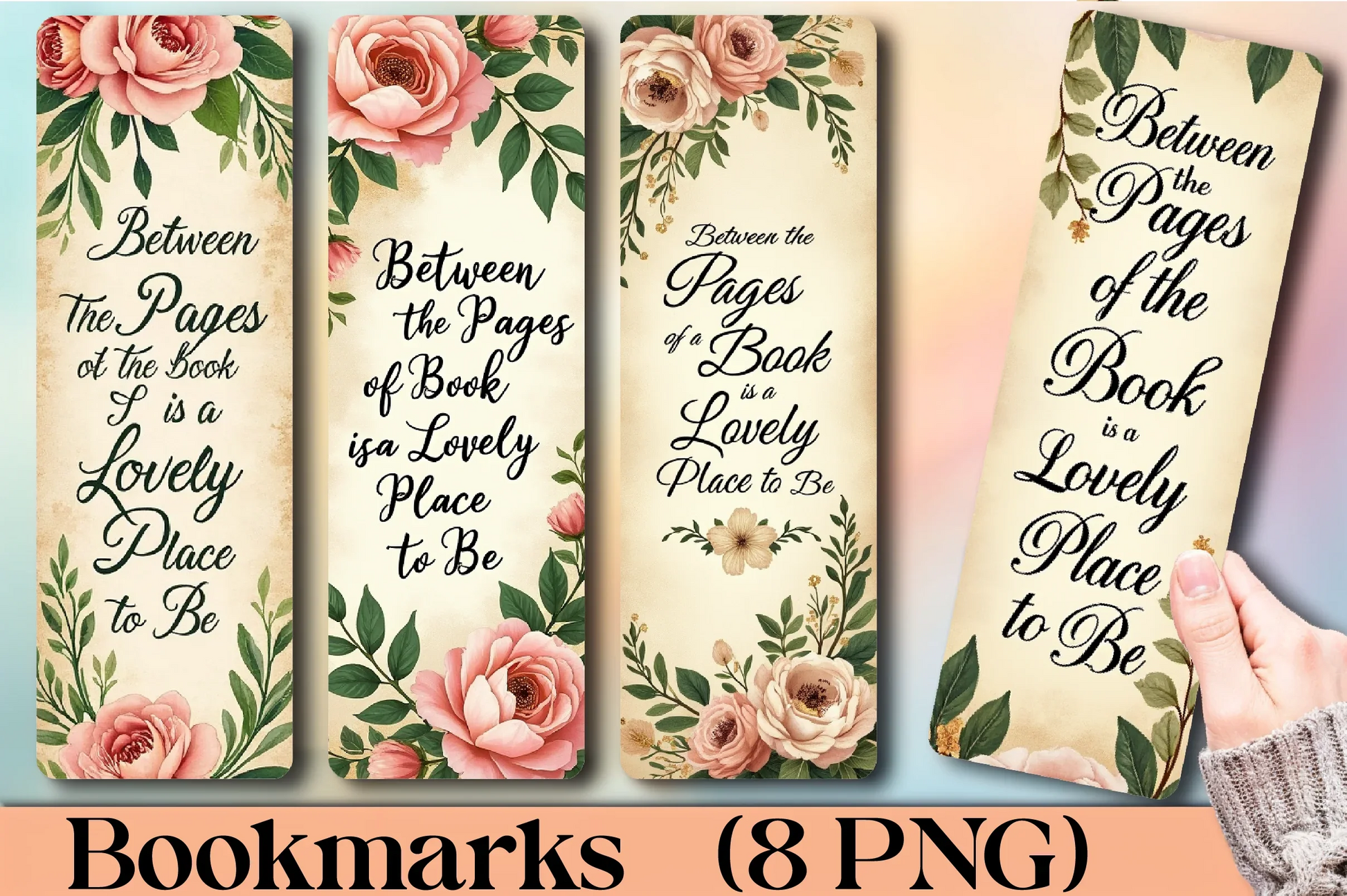 Romantic Book Lover's Bookmark Journal - CraftNest - Digital Crafting and Art