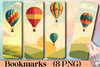 Hot Air Balloons Bookmark Journal