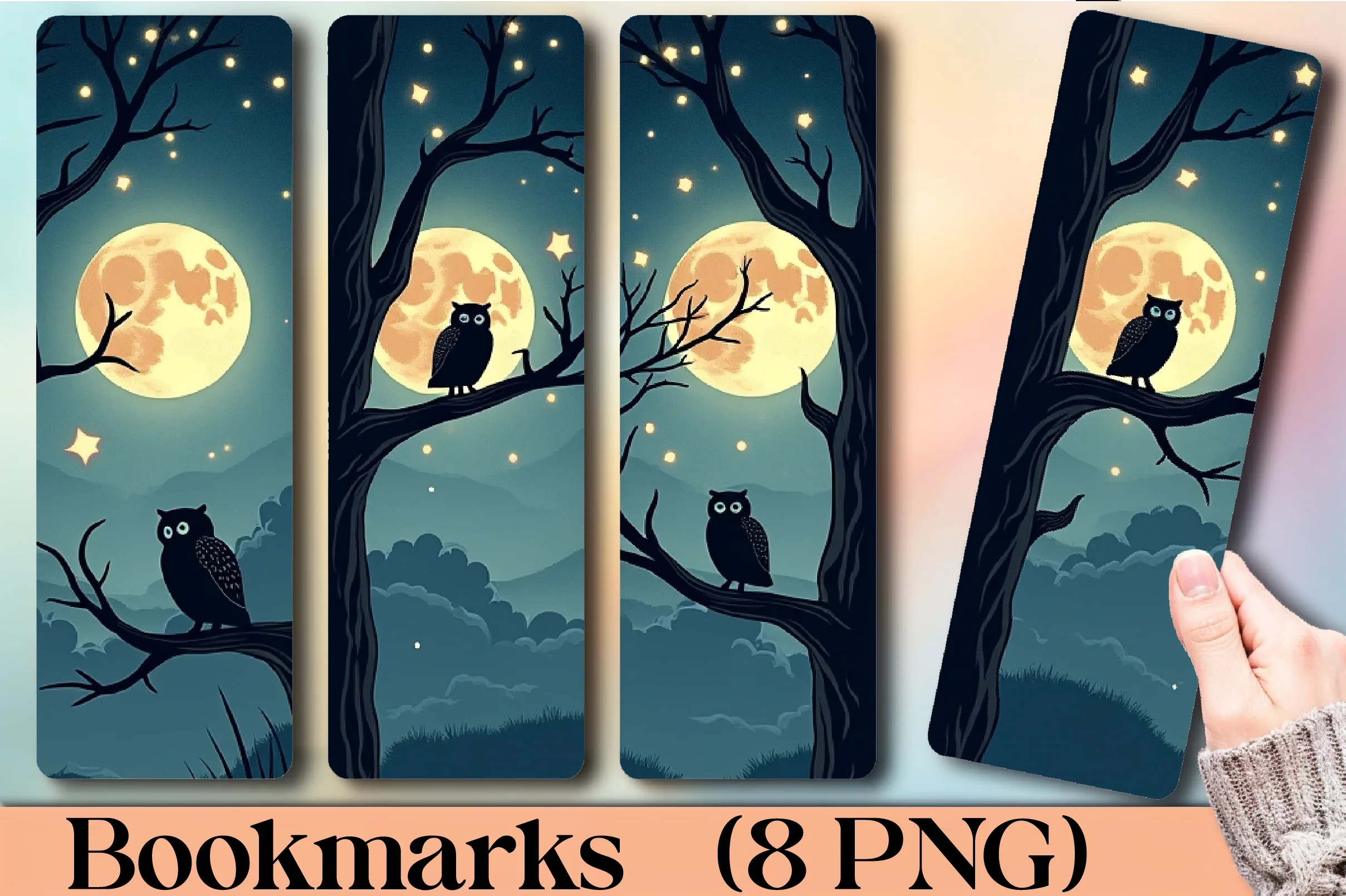 Magical Owl Wisdom Bookmark Journal - CraftNest - Digital Crafting and Art