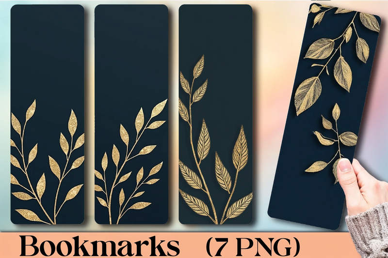 Gold Foil Valentine's Bookmarks Journal - CraftNest - Digital Crafting and Art