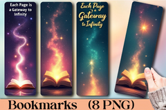Cosmic Book Portal Bookmark Journal - CraftNest - Digital Crafting and Art