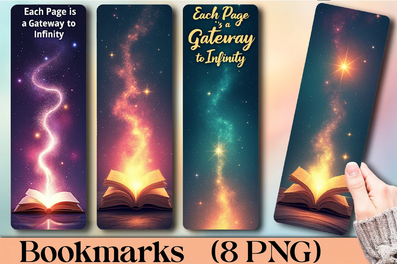 Cosmic Book Portal Bookmark Journal - CraftNest - Digital Crafting and Art