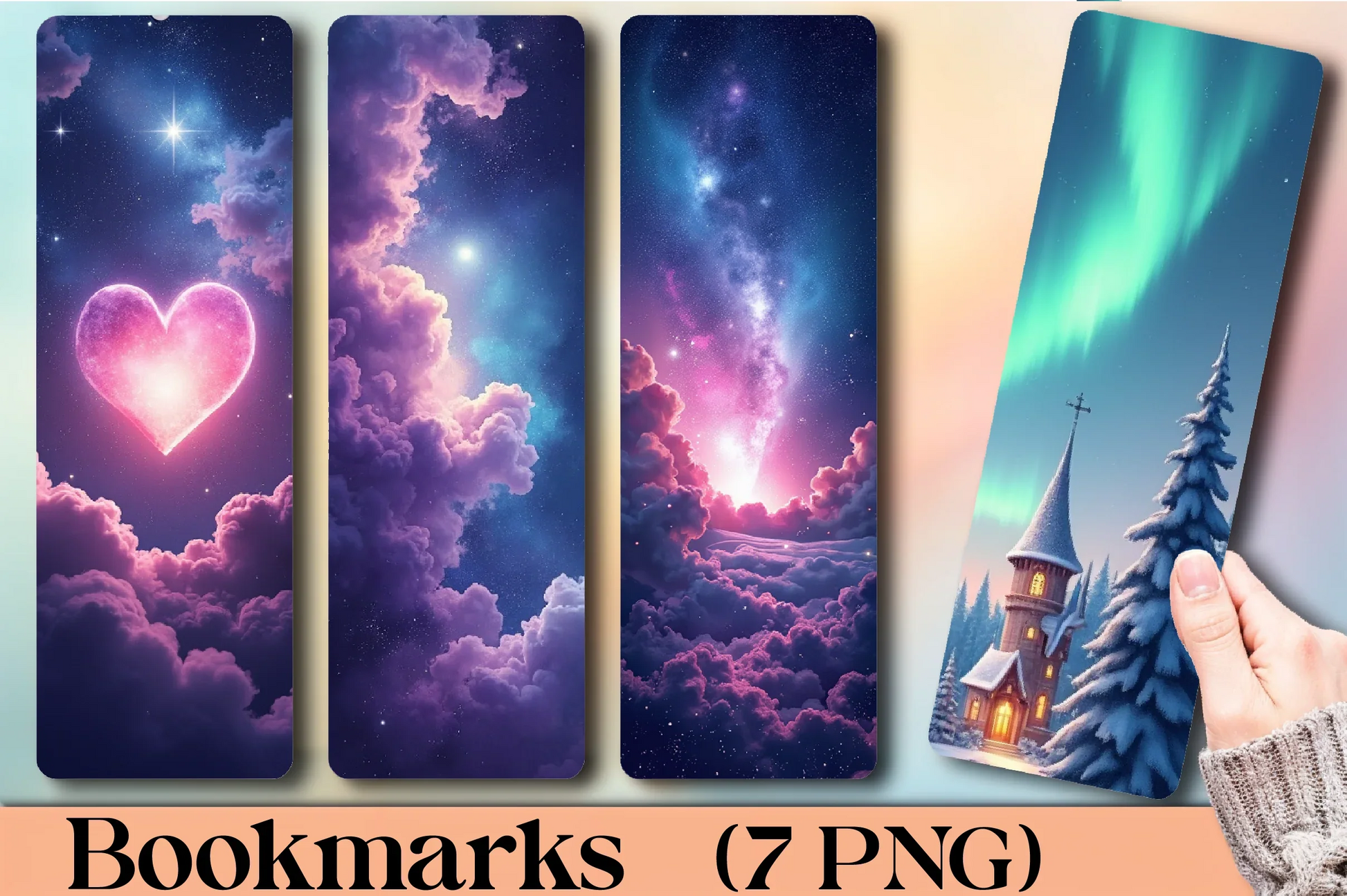 Dreamy Galaxy Bookmarks Journal - CraftNest - Digital Crafting and Art