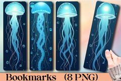 Ethereal Jellyfish Bookmark Journal - CraftNest - Digital Crafting and Art