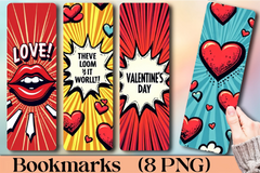 Valentine's Day Pop Art Bookmark Journal - CraftNest - Digital Crafting and Art