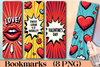 Valentine's Day Pop Art Bookmark Journal