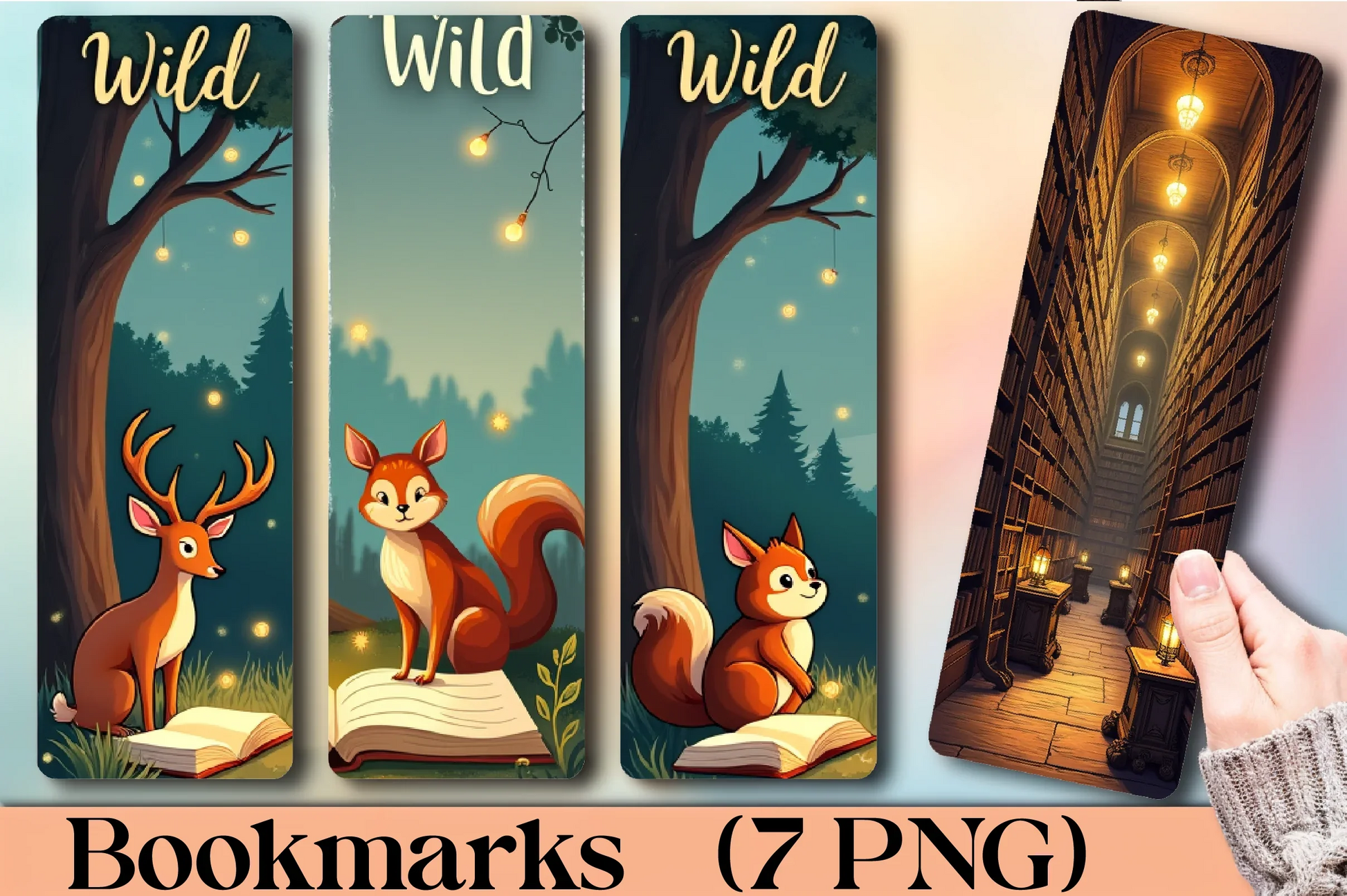 Animal Gathering Bookmark Journal - CraftNest - Digital Crafting and Art