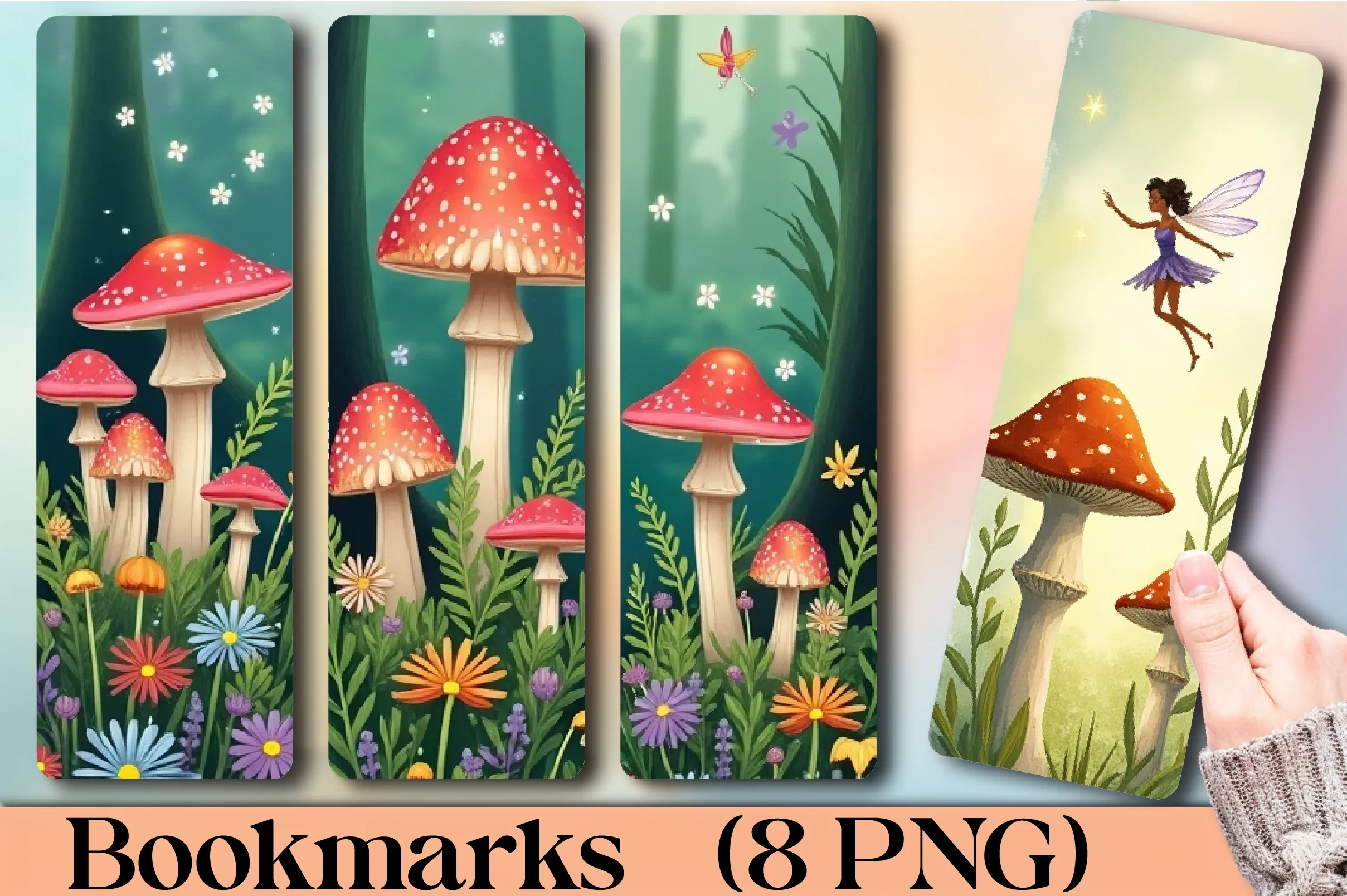 Forest Fairy Glade Bookmark Journal - CraftNest - Digital Crafting and Art