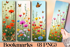 Wildflower Butterfly Bookmark Journal - CraftNest - Digital Crafting and Art