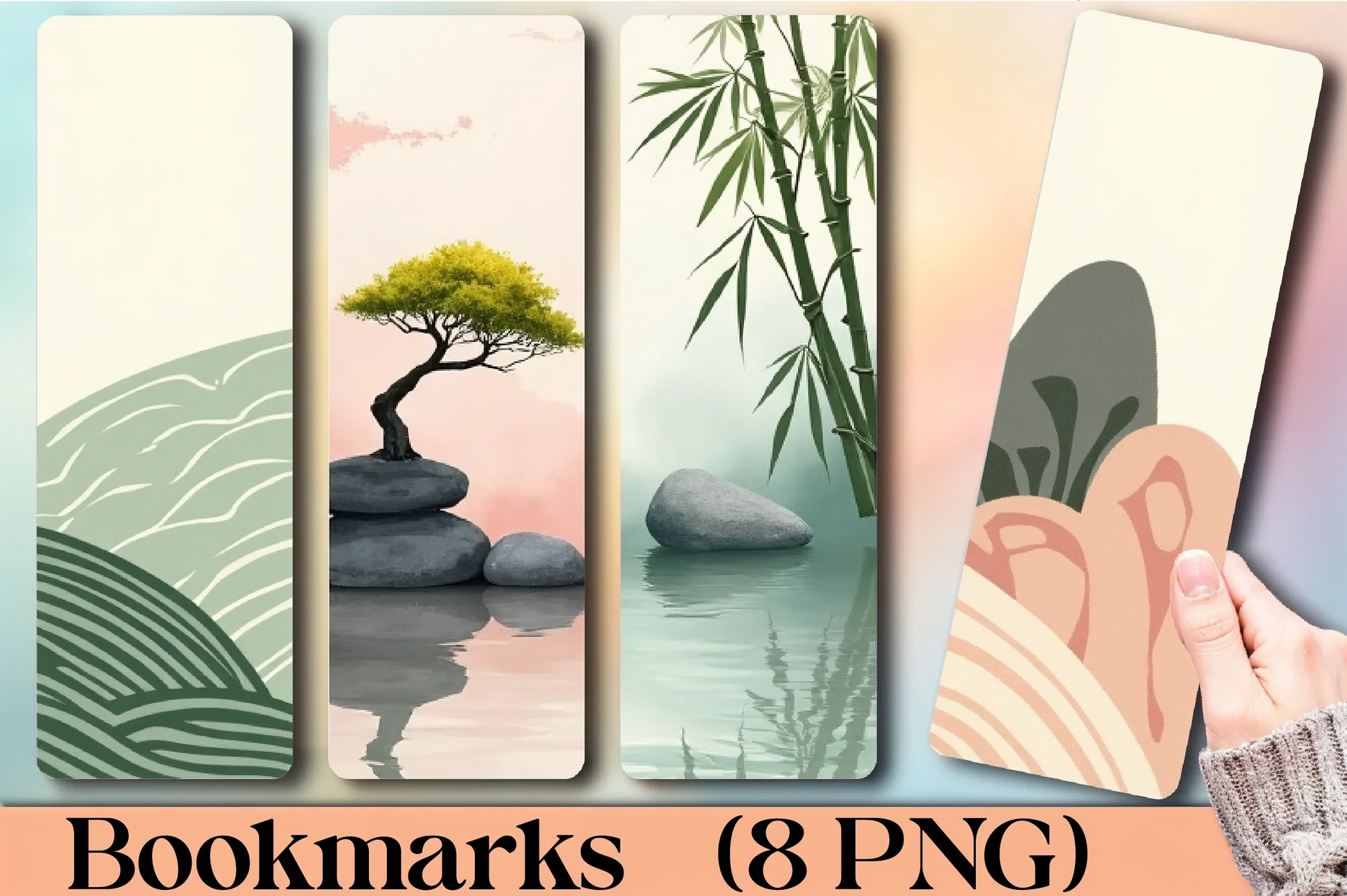 Japanese Zen Garden Bookmark Journal - CraftNest - Digital Crafting and Art