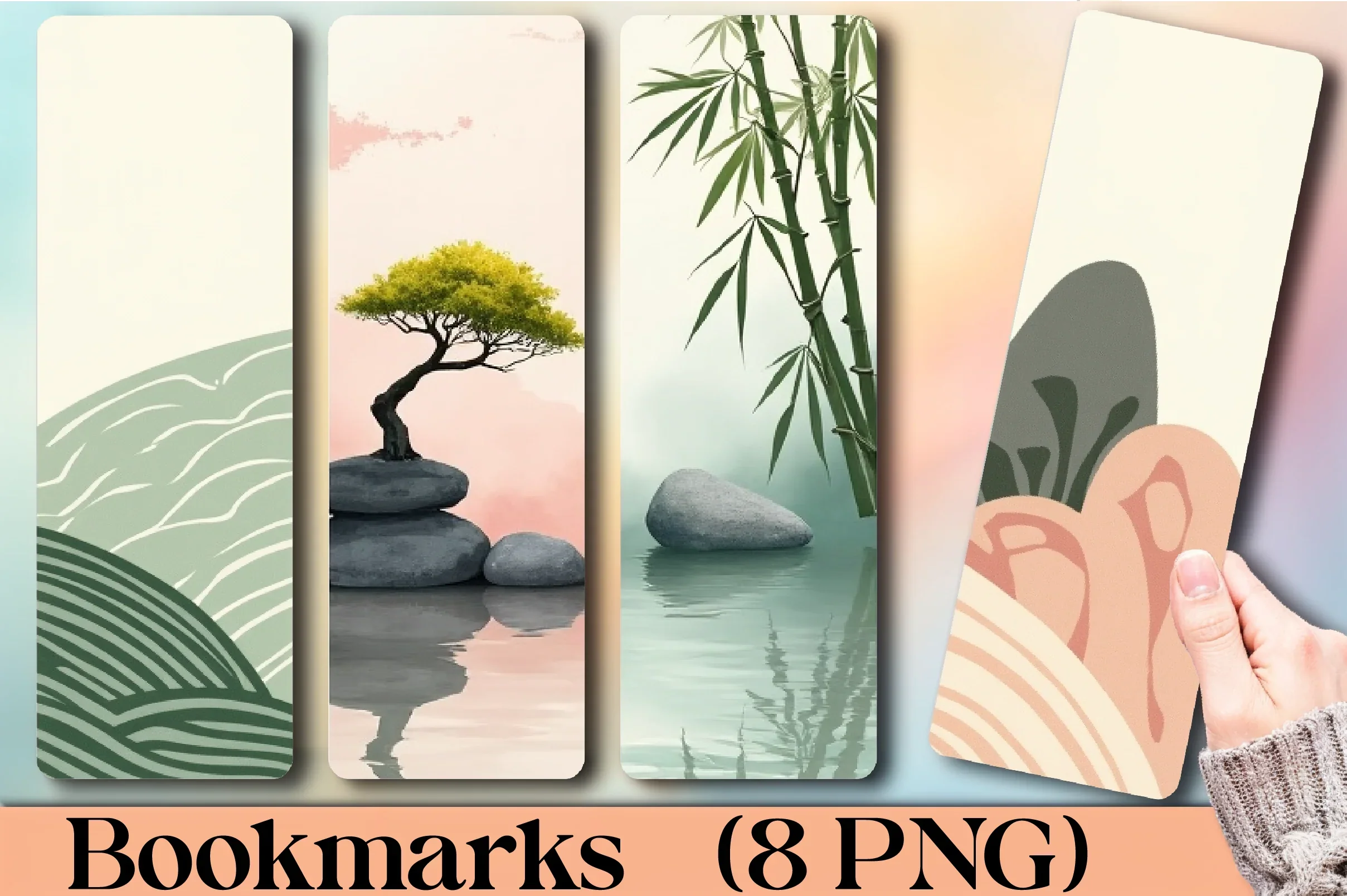 Japanese Zen Garden Bookmark Journal - CraftNest - Digital Crafting and Art
