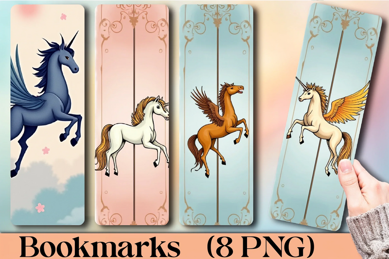 Fairytale Carousel Bookmark Journal - CraftNest - Digital Crafting and Art