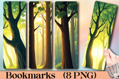 Forest Canopy View Bookmark - CraftNest - Digital Crafting and Art