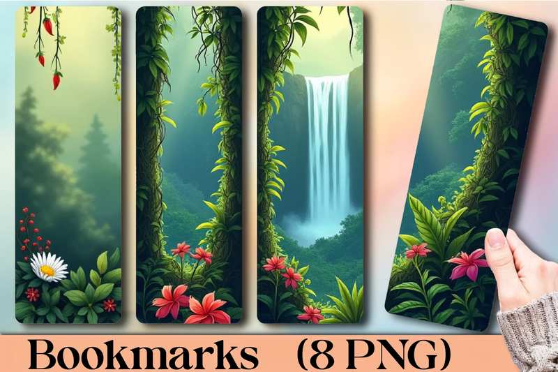 Tropical Jungle Adventure Bookmark Journal - CraftNest - Digital Crafting and Art