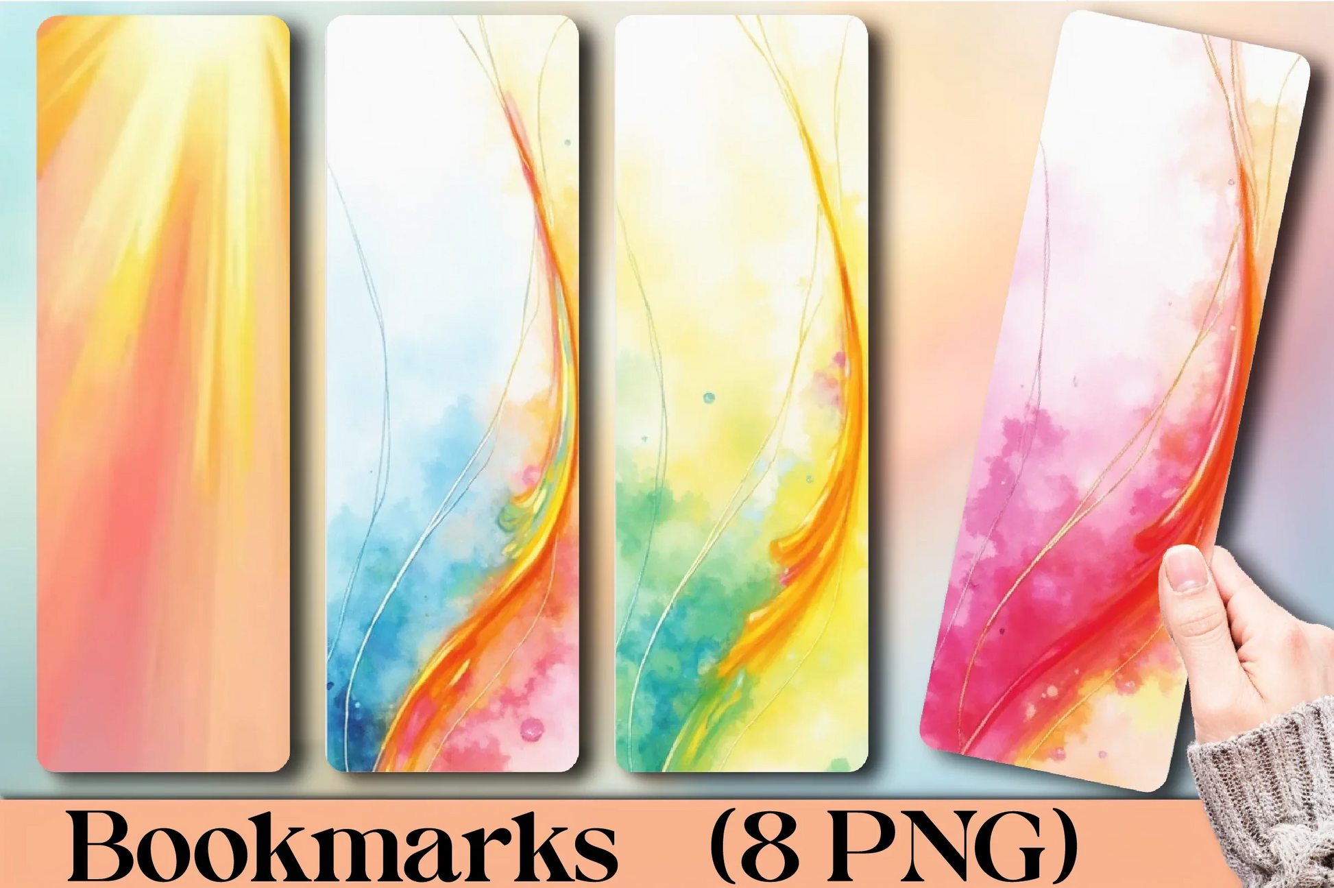 Rainbow Prism Reflection Bookmark - CraftNest - Digital Crafting and Art