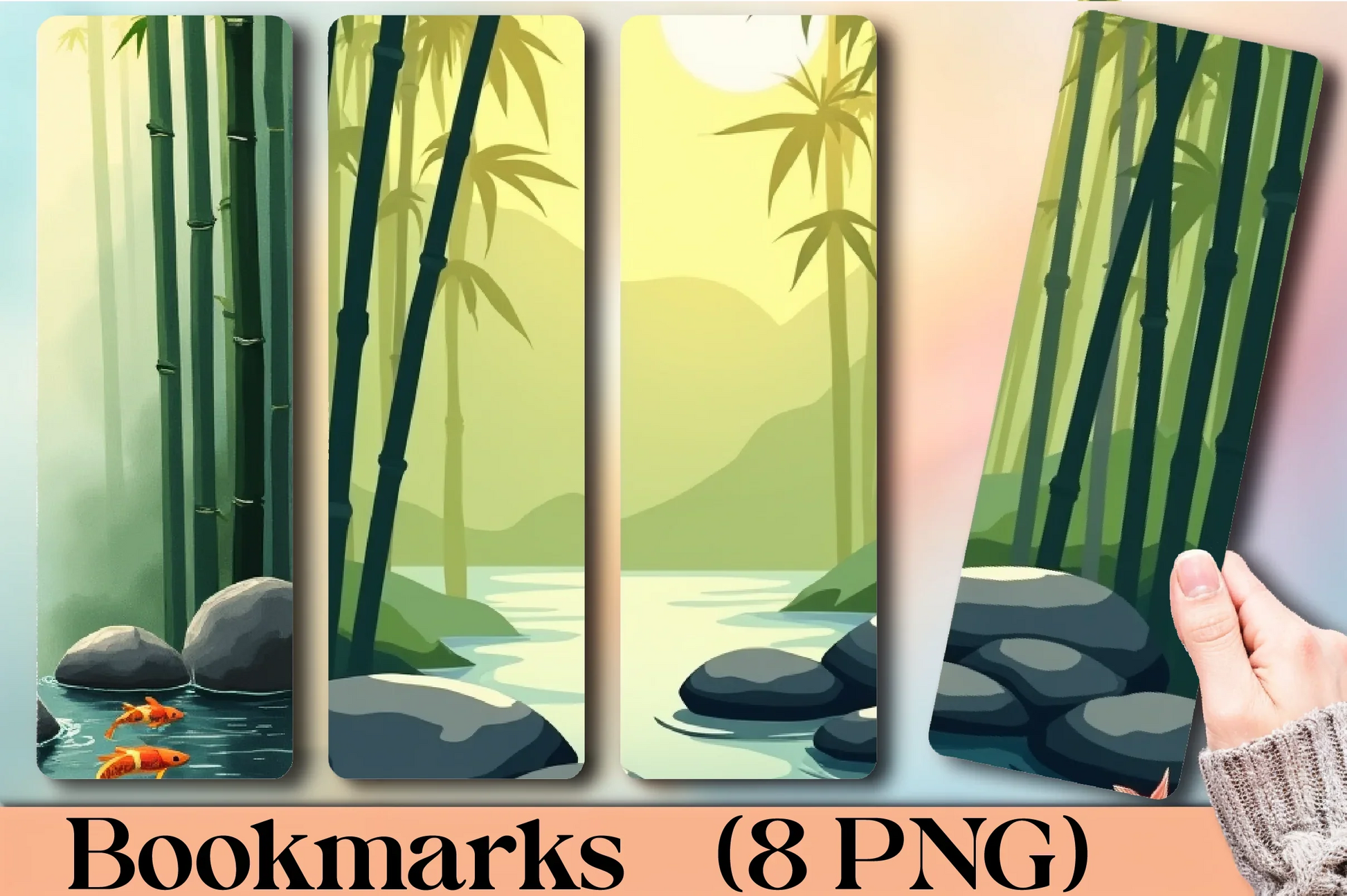 Serene Bamboo Bookmark Journal - CraftNest - Digital Crafting and Art